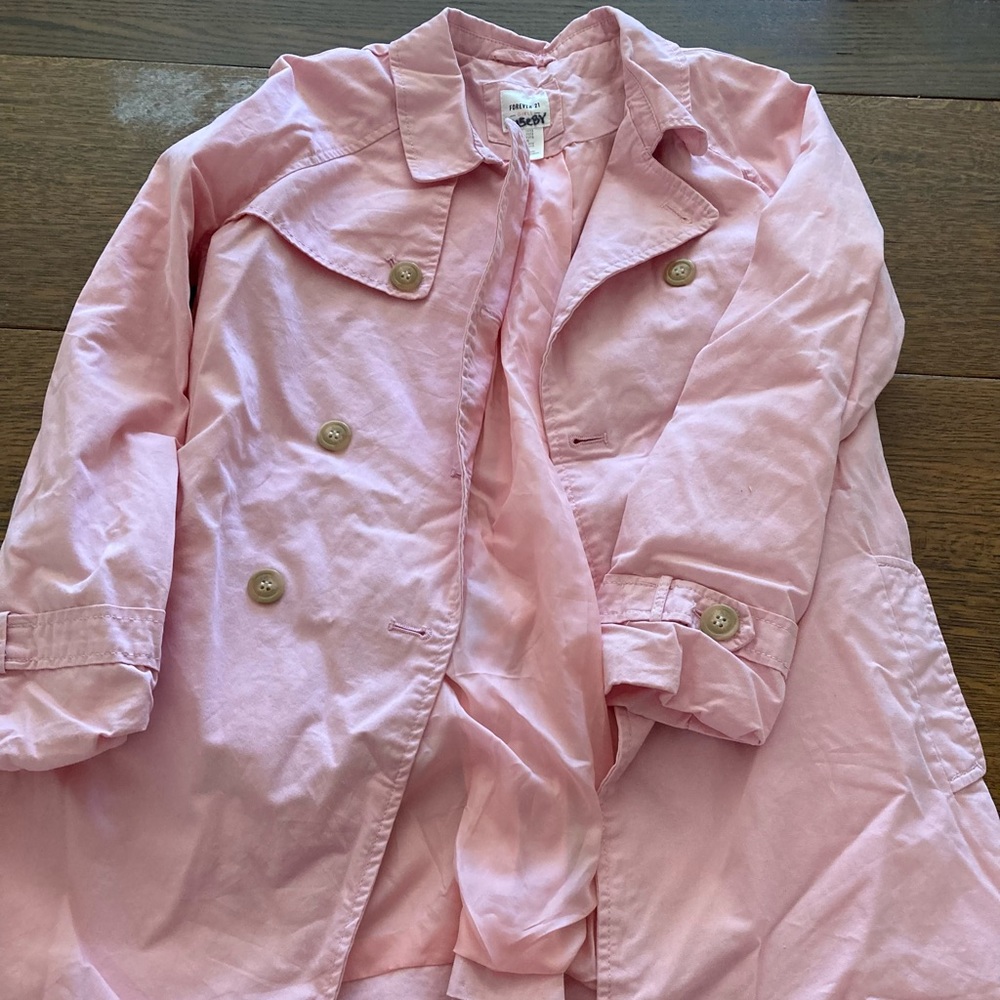 Soft Pink Girls Jacket by Forever21